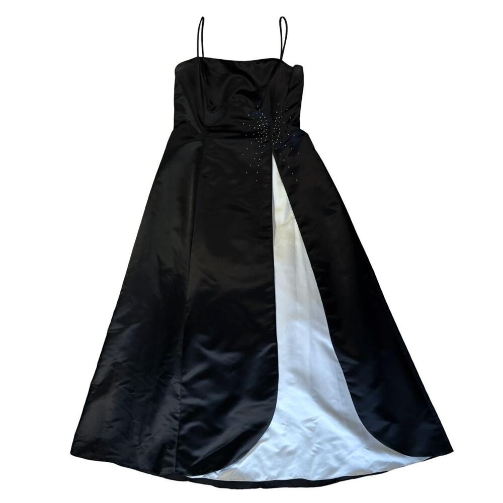 Vintage prom dress y2k 90s rebecca black white bedazzled